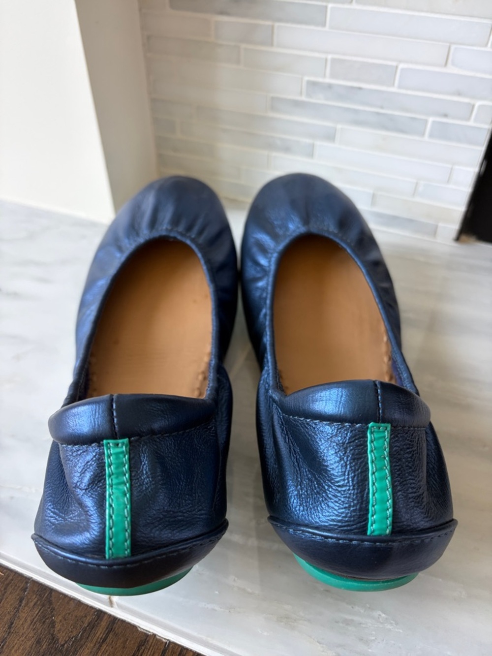 Tieks Midnight Blue Metallic size 8 - Picture 2 of 7